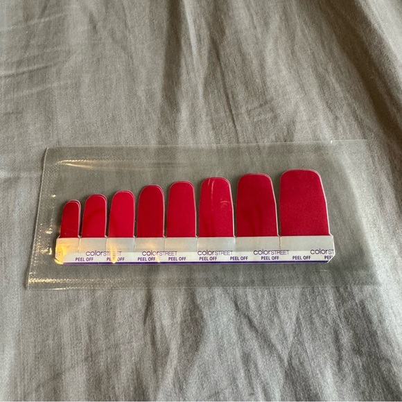 *Retired* Color Street: Baton Rougey (Pedicure) | Classic Red Solid Timeless - Picture 3 of 12